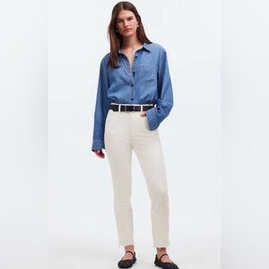 NWOT Madewell women’s jeans The Perfect Vintage distressed hem size 30